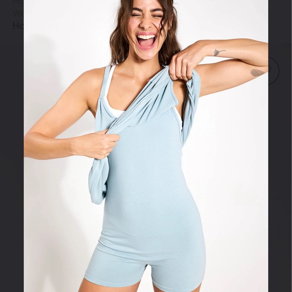 Free People Movement Hot Shot Mini Dress in Eucalyptus-Medium. NWOT - Picture 4 of 10